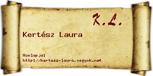 Kertész Laura névjegykártya