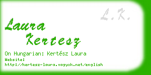 laura kertesz business card